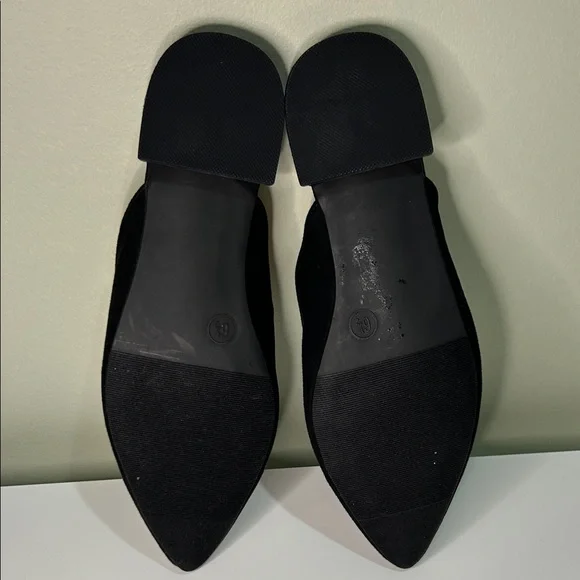 Rohb by Joyce Azria Black Suede Pointed Toe Mules Size 6.5 - Picture 6 of 8